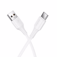 Kabelis USB A į USB C Hoco 3A 1 m X120 baltas