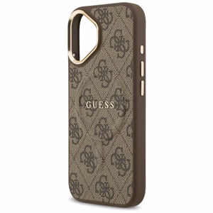 GUESS dėklas IPHONE 17 suderinamas su MagSafe GUHMP17SP4MSEGCW (PU 4G su klasikiniu) rudas