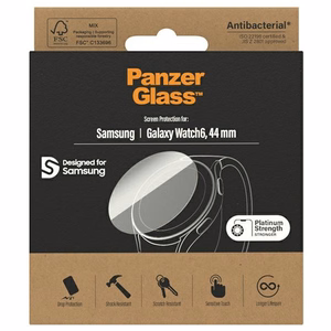 Antibakterinis PanzerGlass apsauginis stiklas Samsung Galaxy Watch 6 44 mm laikrodžiui