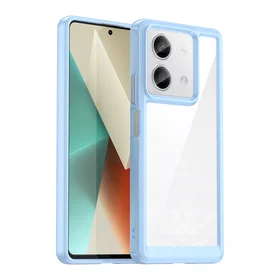 Dėklas telefonui Xiaomi Redmi Note 13 5G su gelio rėmeliu - mėlynas