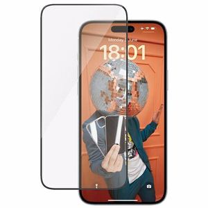PanzerGlass Apsauginis stiklas su itin plačiu tinka su pozicionieriumi, skirtas iPhone 15 Plus