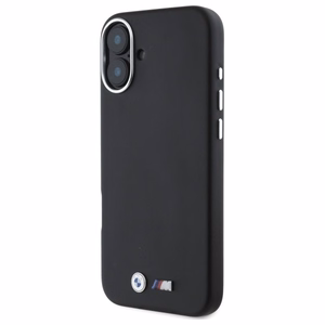 BMW M lygus pilnai apvyniotas metalinis magnetinis dėklas iPhone 16 Plus - juodas