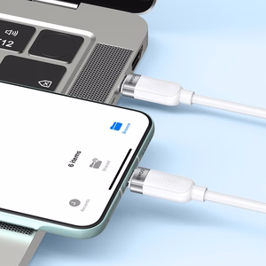 BWOO 65W kabelis USB-C - USB-C 1m baltas