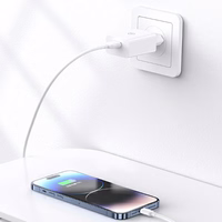 USAMS Tinklo įkroviklis 18W + laidas Lightning/ USB-A Fast Charging baltas series SC SCXLTZ03
