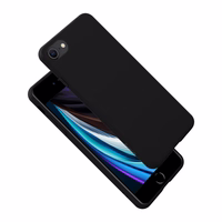 Crong Color Cover - dėklas iPhone SE (2022/2020) / 8 / 7 (juodas)