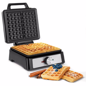 TEESA vaflinė, 2 vafliams, 1600 W, nerūdijančio plieno, reguliuojama galia