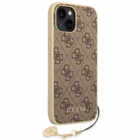 Guess GUHCP14MGF4GBR iPhone 14 Plus/ 15 Plus 6.7" rudas/rudas dėklas 4G Charms Collection