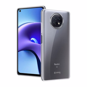 Crong Crystal Slim dėklas, skirtas Xiaomi Redmi Note 9T, skaidrus