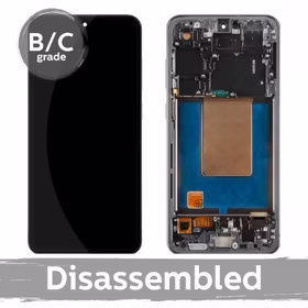 LCD ekranas suderinamas su Samsung S721 S24 FE su rėmeliu / Graphite (juodas) / (8.5/10 išardytas)
