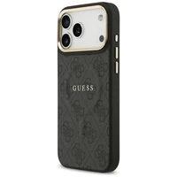 GUESS dėklas telefonui (m) IPHONE 17 Pro Max suderinamas su MagSafe PU 4G W/ Classic - juodas