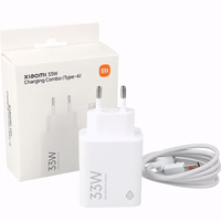Xiaomi MDY-16-EF 1xUSB-A 33W sieninis įkroviklis su 3A USB-C kabeliu - baltas