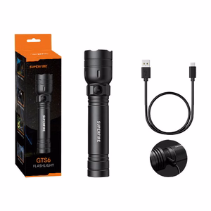 Superfire GTS6 flashlight, 360 lm, USB-C, 7W, 5 modes, 150m