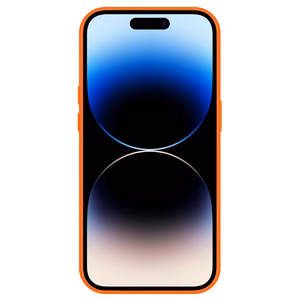 Tel Protect Dėklas telefonui su stovu + kameros stiklas Iphone 14 oranžinė