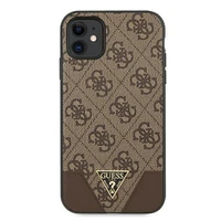Guess 4G Triangle Collection dėklas telefonui iPhone 11 6.1" / Xr 6.1" - Rudas