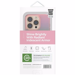 Uniq Iridescia Magclick įkrovimo dėklas iPhone 16 Pro – rožinis