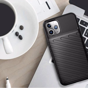 THUNDER dėklas telefonui IPHONE 15 Pro juodas