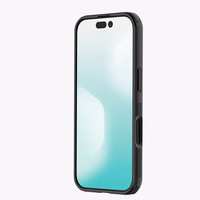 Nillkin Super Frosted Shield Pro Magnetinis dėklas telefonui suderinamas su MagSafe iPhone 17 - permatomas juodas