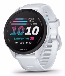 Garmin Forerunner 70 3,05 cm (1.2") AMOLED 43 mm Skaitmeninis 390 x 390 pikseliai Lietimui jautrus ekranas Balta GPS (palydovinis)