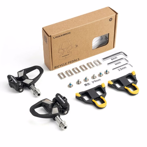 Rockbros RD9 Shimano SPD-SL Carbon and Titanium Alloy Pedals - Black