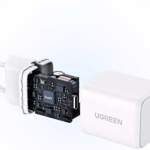 Ugreen Nexode N Series X512 20W GaN 1x USB-C tinklo įkroviklis - baltas