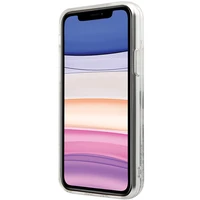 Hello Kitty skystas blizgučių žavesio katės galvos dėklas telefonui iPhone 11 / Xr - sidabrinis