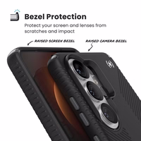 Speck Presidio2 Grip Magnet - Samsung Galaxy S26 Ultra MagSafe dėklas (juodas/Slate pilkas/baltas)