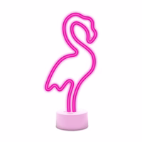 Neon LED on stovas FLAMINGO rožinis USB-C FSC-11 Forever Light