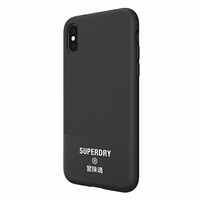 SuperDry Formuotas Canvas iPhone X/Xs Dėklas juodas 41544