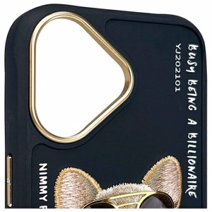 Nimmy Akiniai Kietas šuo dėklas telefonui iPhone 16 - juodas