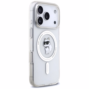 Karl Lagerfeld IML Choupette MagSafe dėklas telefonui iPhone 17 Pro Max - permatomas