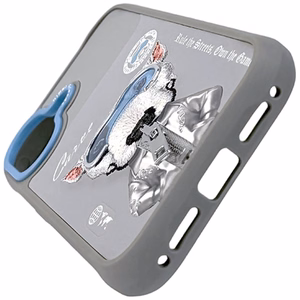 Nimmy Cool&Cute 2.0 nag dėklas iPhone 17 - pilkas