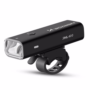 Wozinsky WSBLB2 priekinio (400 lm) ir galinio USB-C dviračio žibintų rinkinys – juodas