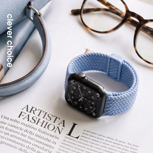 Crong Wave Band pintas Apple Watch dirželis, 38/40/41/42 mm, dangaus mėlynas