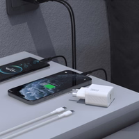 Dudao A27TCEU PD 30W GaN USB-A USB-C Wall Įkroviklis with USB-C Laidas - Juodas