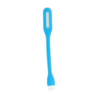 Mini LED Lamp Silicone USB Light blue