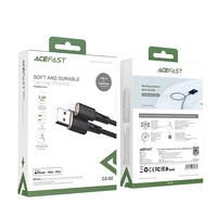 Acefast kabelis MFI USB - Lightning 1.2m, 2.4A juodas (C2-02 juodas)
