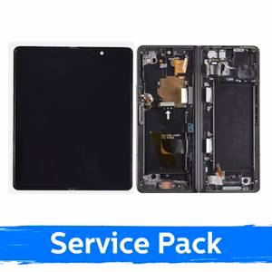 LCD ekranas suderinamas su Samsung F936 Z Fold4 (INNER) su rėmeliu / Phantom Black / (Service Pack)