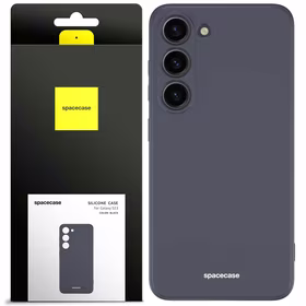 Spacecase Silikoninis dėklas Galaxy S23 juodas