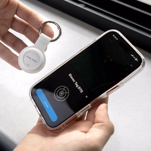 Blavec BTG-02 Bluetooth tracker with keyring for Apple and Android (BTBTG02-KW), white
