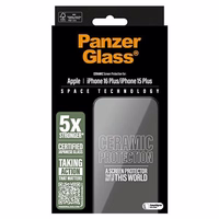 PanzerGlass keraminis apsauginis stiklas iPhone 16 Plus 6.7" Ultra-Wide Fit 2855