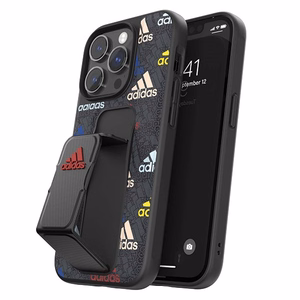 Adidas SP Dėklas telefonui Grip iPhone 14 Pro juodas/juodas/spalvingas 50251