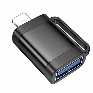 OTG adapteris Lightning į USB A Hoco UA31A juodas