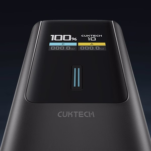 Cuktech CKPB100PGLBL 150W 10000mAh USB-C USB-A - juoda
