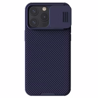 Nillkin CamShield Pro PC+TPU dėklas telefonui Iphone 15 Pro Max violetinis
