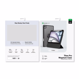 "AmazingThing Titan Pro Mag" dėklas "iPad Air M3" 13" - juodas