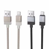 Kabelis USB A į Micro USB Hoco 2,4A 1 m X110 auksinis