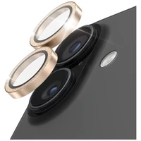 PanzerGlass Hoops Glitter Tempered Glass Lens Apsauginis stiklas iPhone 17 / 16 / 16 Plus - auksinis