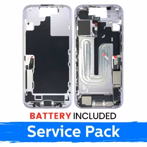 Apple iPhone 17 vidurinio rėmo korpusas + baterija / Levandų / (Aptarnavimo pakuotė)