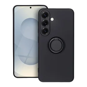 SILIKONINIS ŽIEDAS dėklas telefonui SAMSUNG S25 juodas