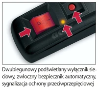 ACAR F5 įtampos filtras juodas 1.5m
